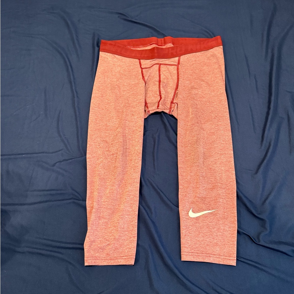 Nike Dri-FIT Red Compression Leggings